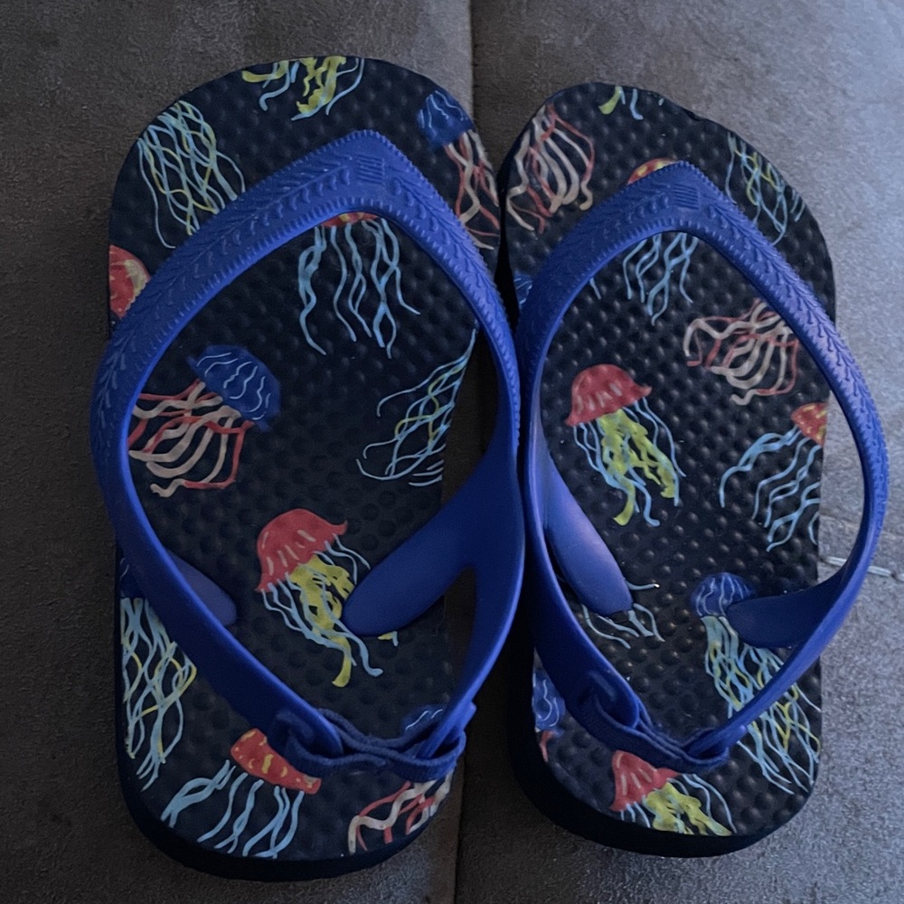 Colorful Jellyfish Flip Flops
